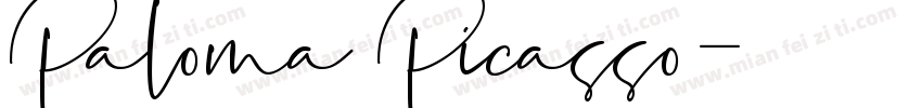 Paloma Picasso字体转换